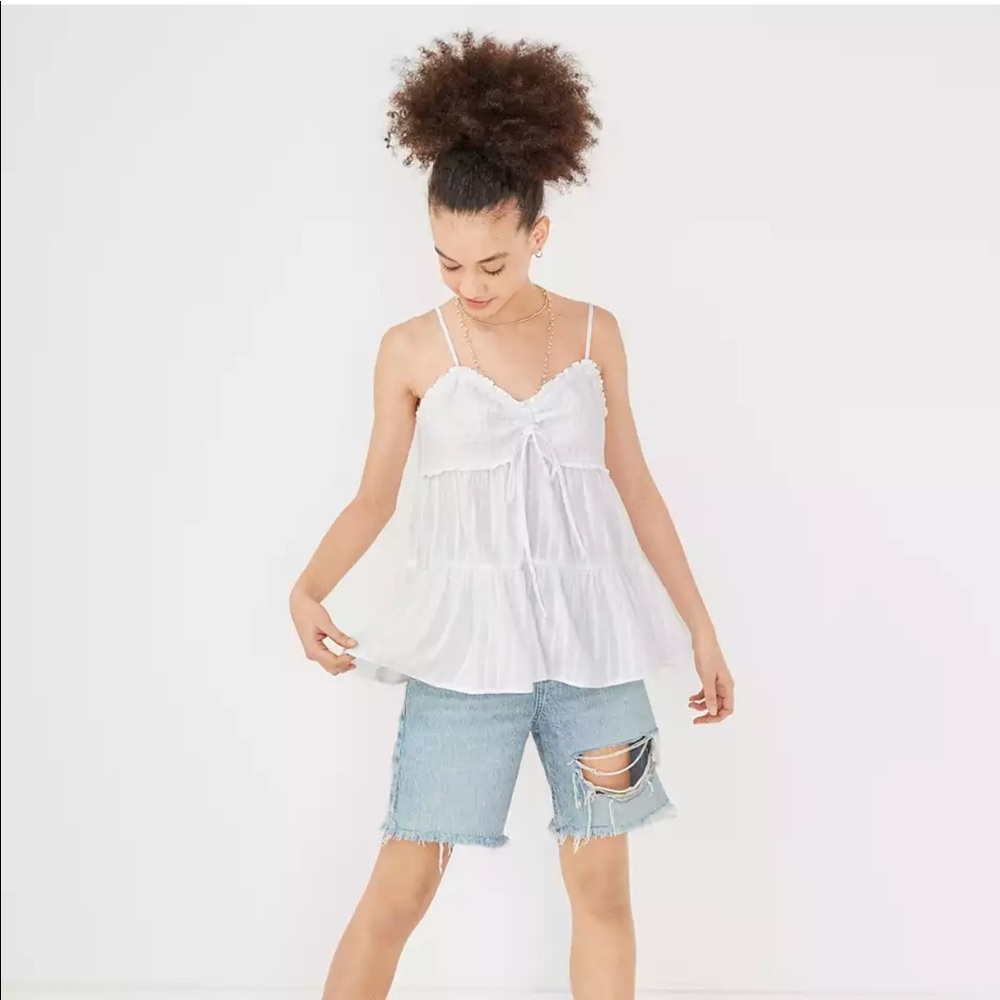 AE Smocked Babydoll Cami